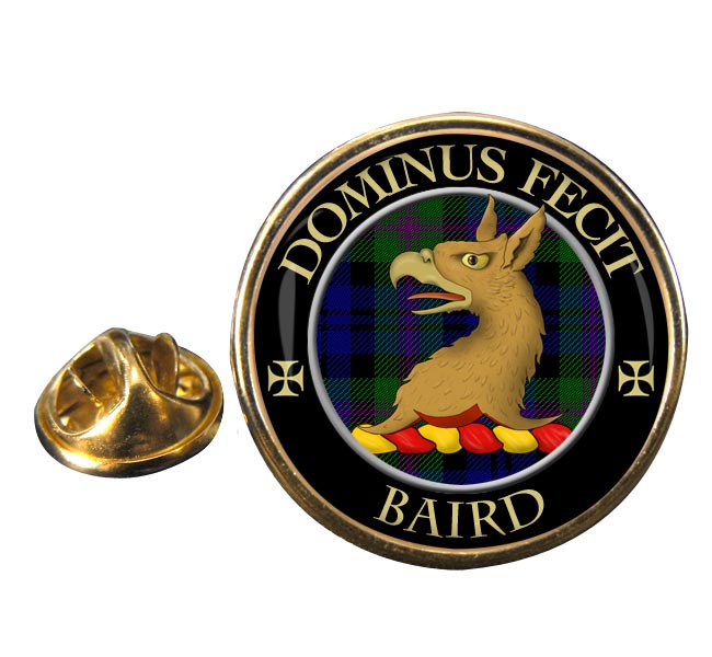 Baird Scottish Clan Round Pin Badge