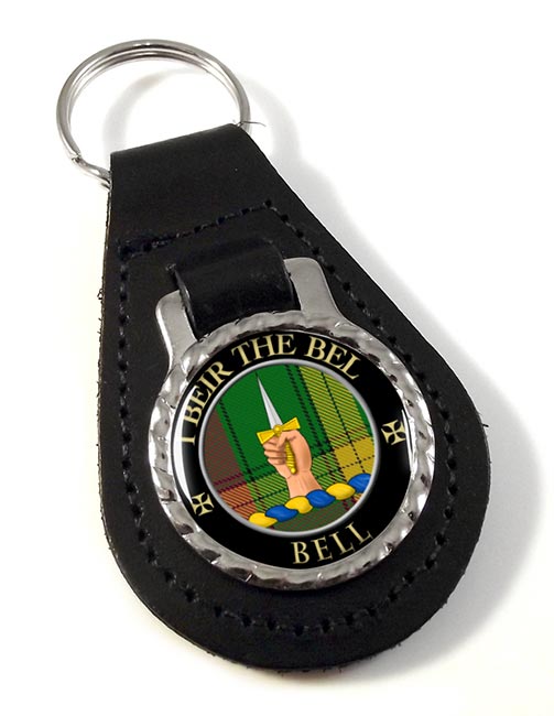 Bell of Kirkconnel Scottish Clan Leather Key Fob