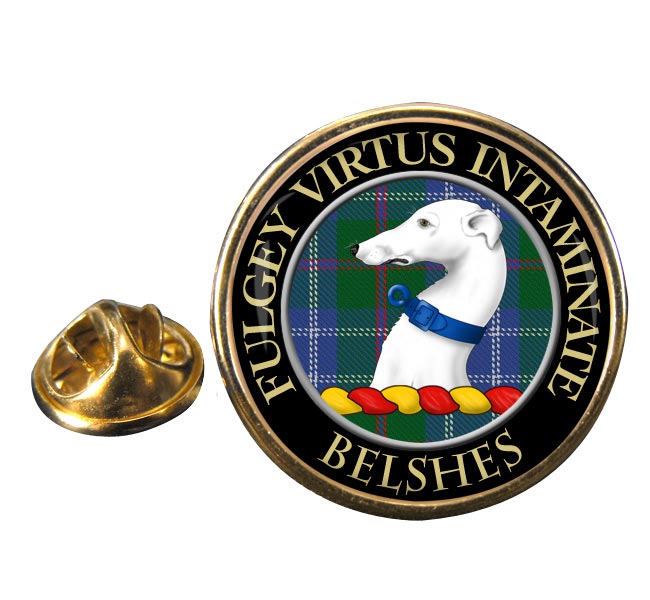 Belshes Scottish Clan Round Pin Badge