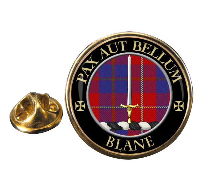 Blane Scottish Clan Round Pin Badge