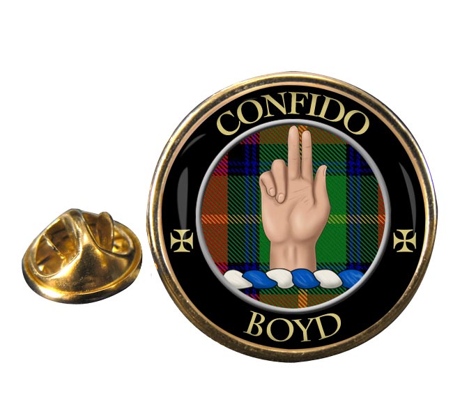 Boyd Scottish Clan Round Pin Badge