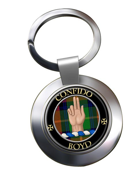 Boyd Scottish Clan Chrome Key Ring