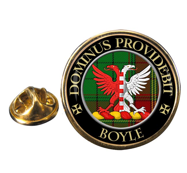 Boyle Scottish Clan Round Pin Badge