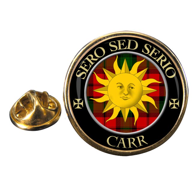 Carr Scottish Clan Round Pin Badge