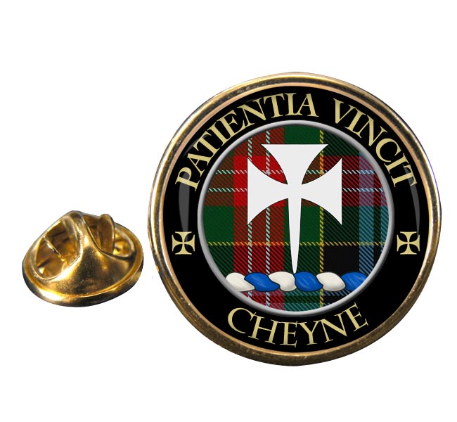 Cheyne Scottish Clan Round Pin Badge