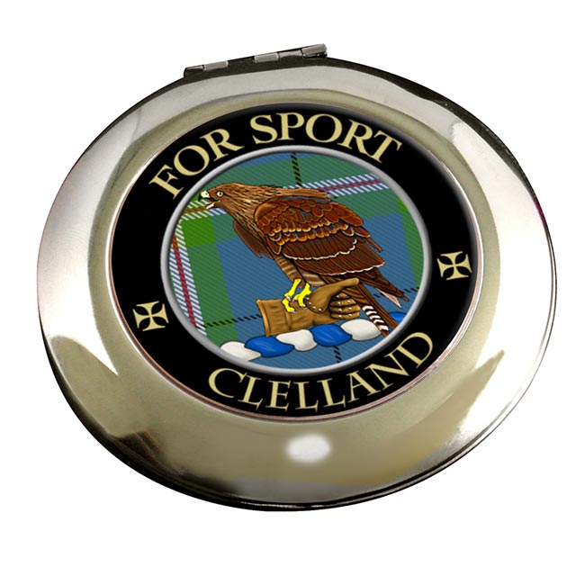 Clelland Scottish Clan Chrome Mirror