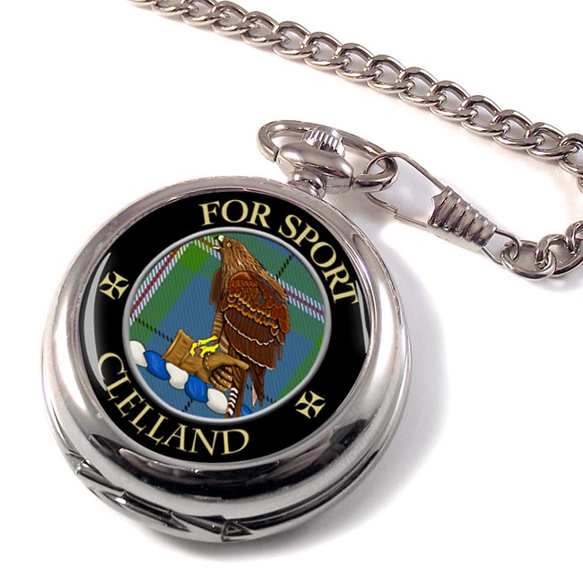 Clelland Scottish Clan Pocket Watch