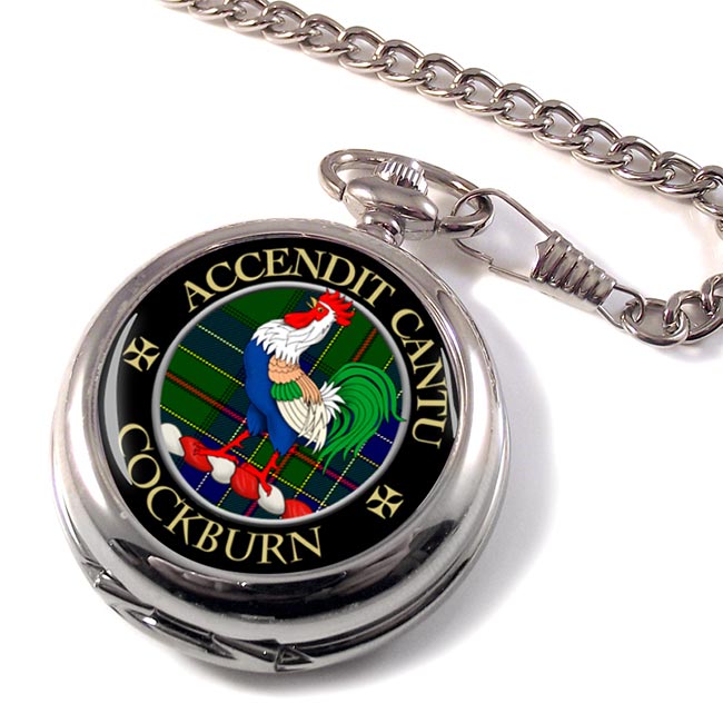 Cockburn Scottish Clan Pocket Watch