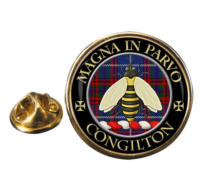 Congilton Scottish Clan Round Pin Badge