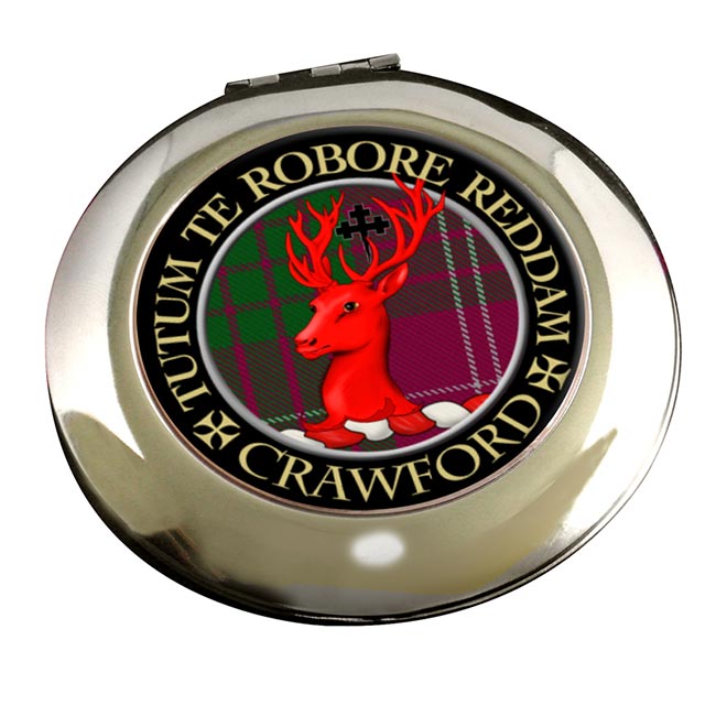 Crawford Scottish Clan Chrome Mirror