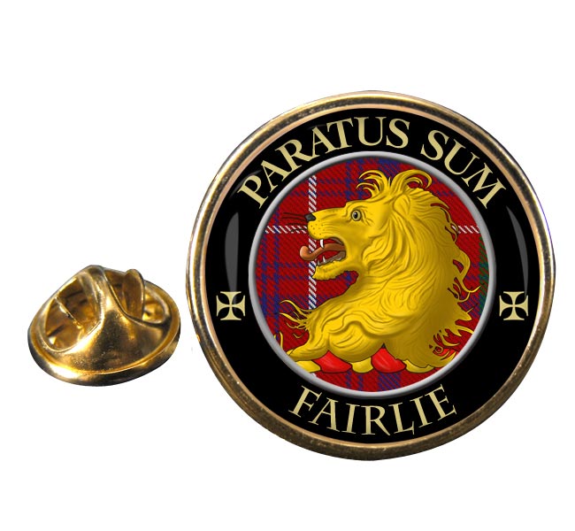 Fairlie Scottish Clan Round Pin Badge