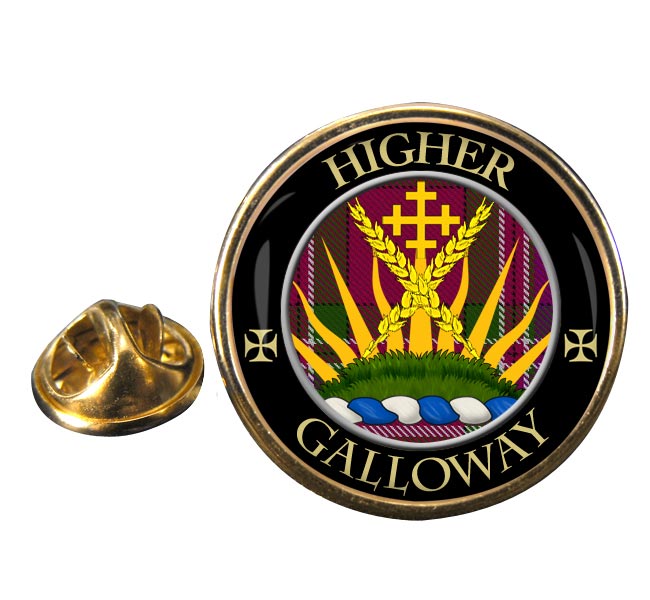 Galloway Scottish Clan Round Pin Badge