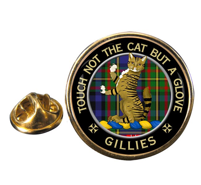 Gillies Scottish Clan Round Pin Badge