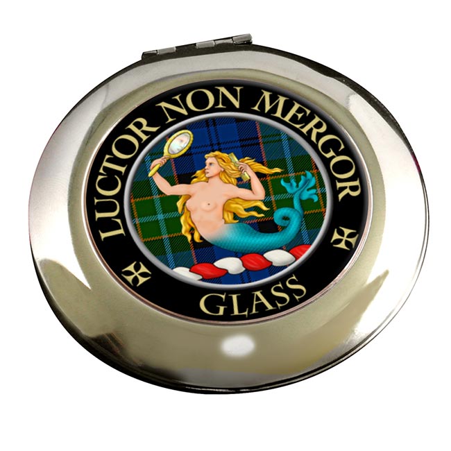 Glass Scottish Clan Chrome Mirror