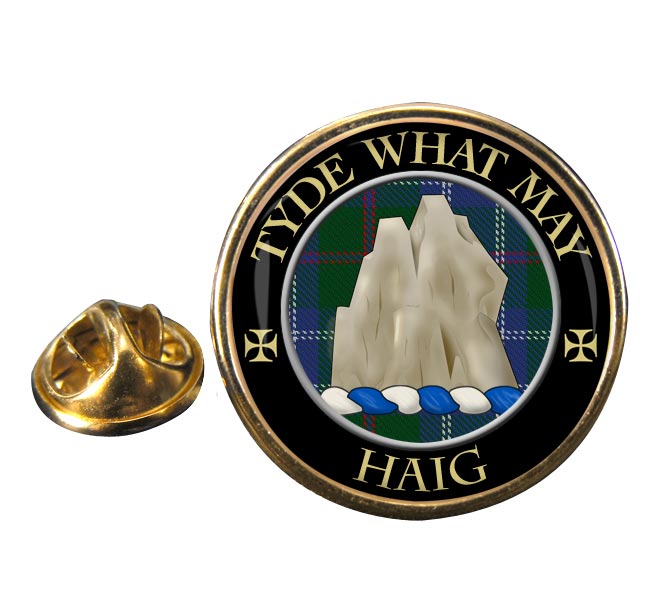 Haig Scottish Clan Round Pin Badge
