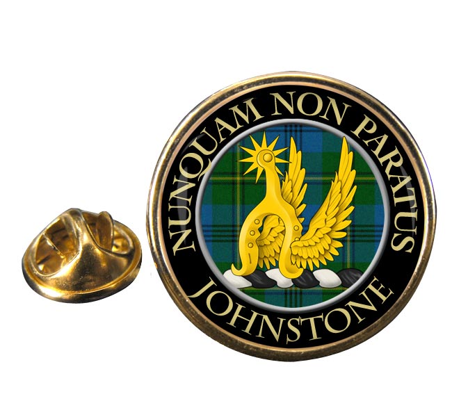 Johnstone Scottish Clan Round Pin Badge