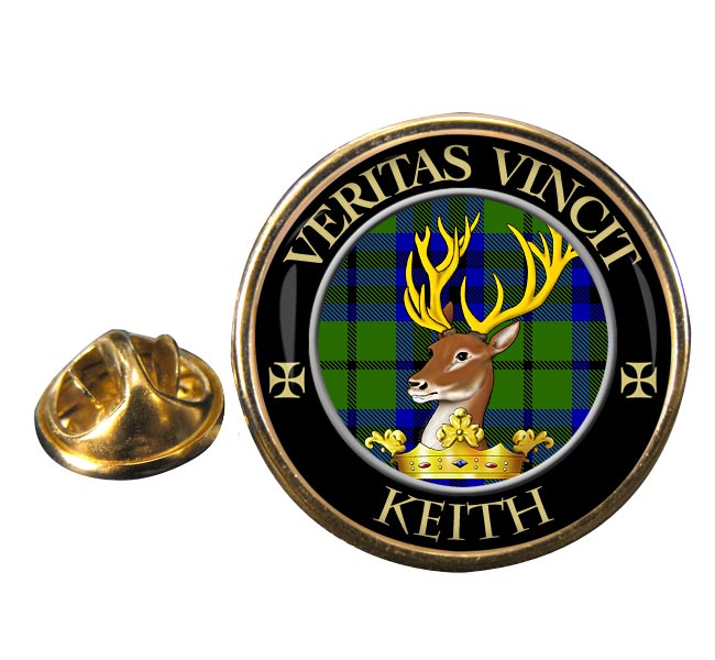 Keith Scottish Clan Round Pin Badge