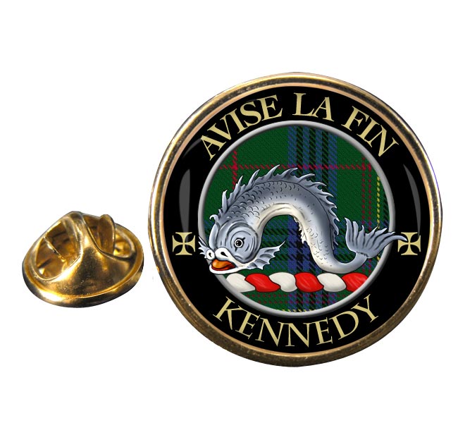 Kennedy Scottish Clan Round Pin Badge