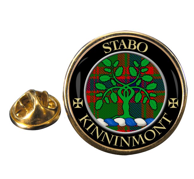 Kinnonmont Scottish Clan Round Pin Badge