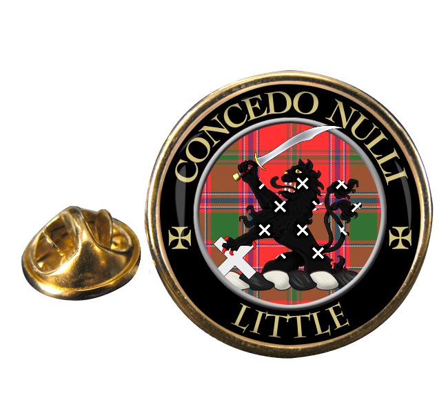 Little Scottish Clan Round Pin Badge