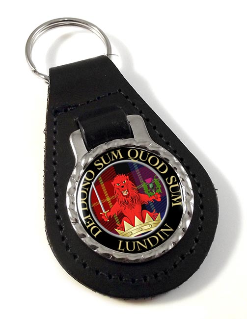 Lundin Scottish Clan Leather Key Fob