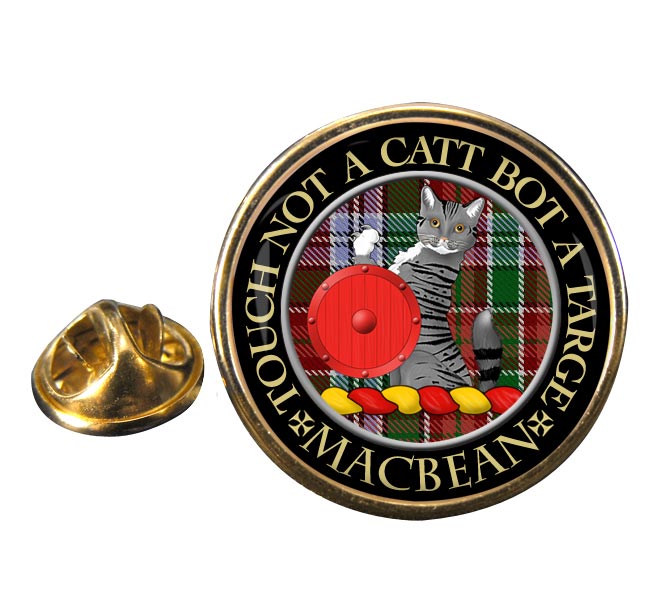 MacBean Scottish Clan Round Pin Badge