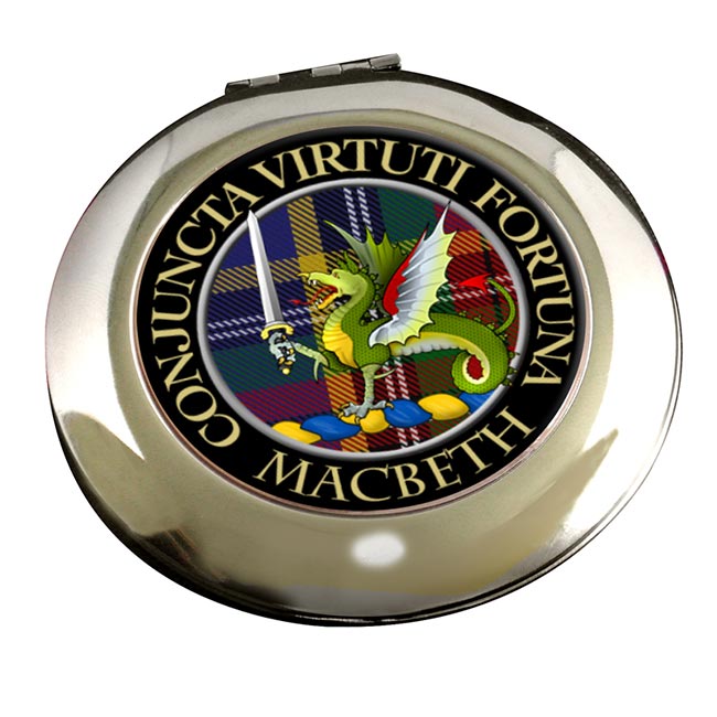 Macbeth (wyvern) Scottish Clan Chrome Mirror