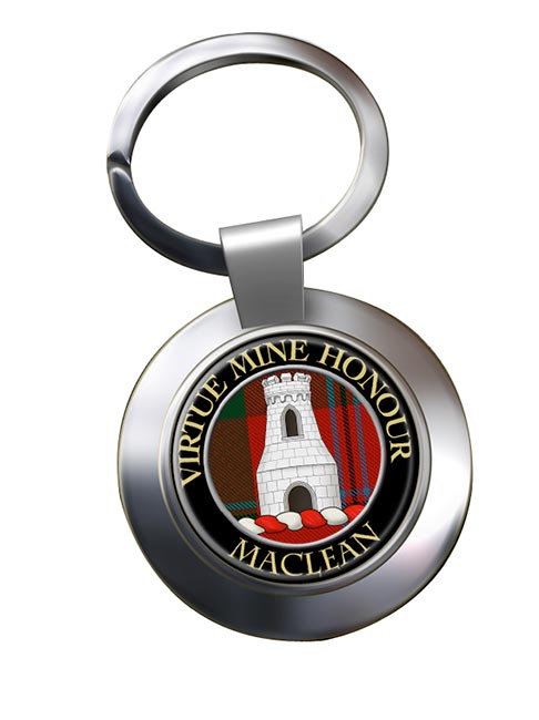 Maclean Scottish Clan Chrome Key Ring