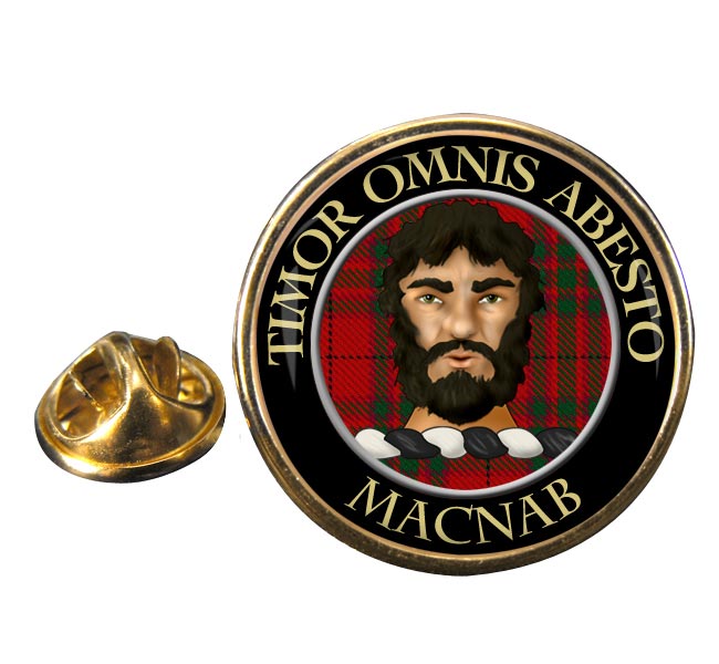 Macnab Scottish Clan Round Pin Badge