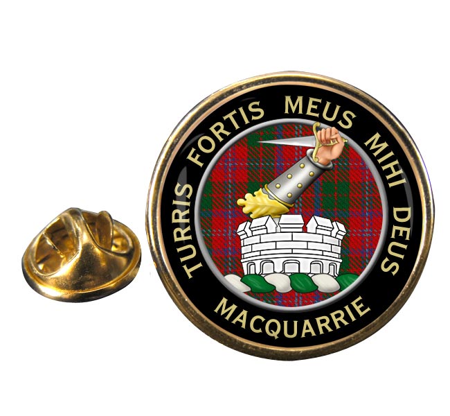 MacQuarrie Scottish Clan Round Pin Badge