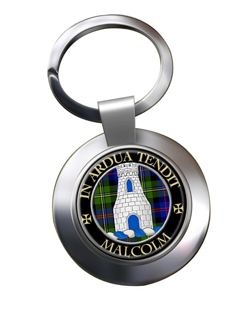 Malcolm Scottish Clan Chrome Key Ring