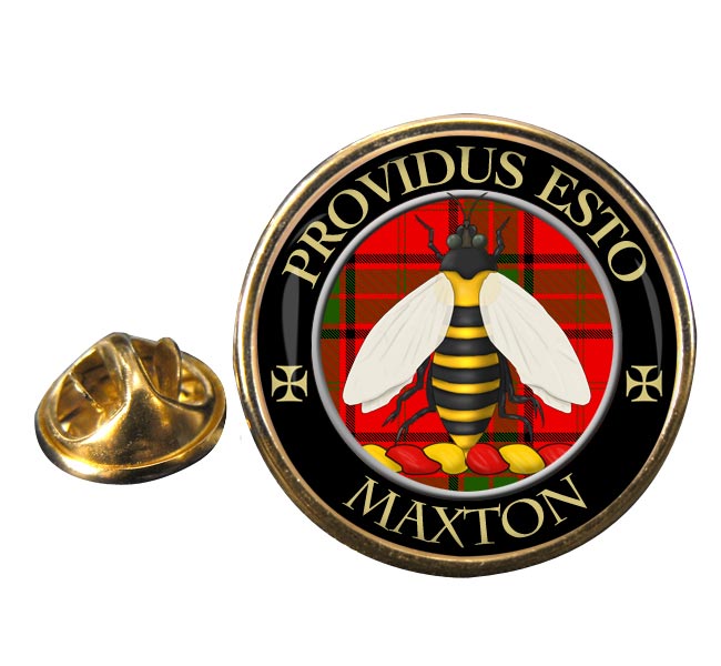 Maxton Scottish Clan Round Pin Badge