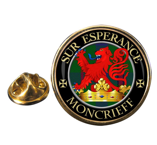 Moncrieff Scottish Clan Round Pin Badge