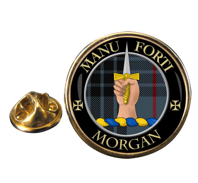 Morgan Scottish Clan Round Pin Badge