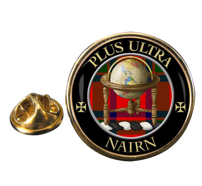 Nairn Scottish Clan Round Pin Badge