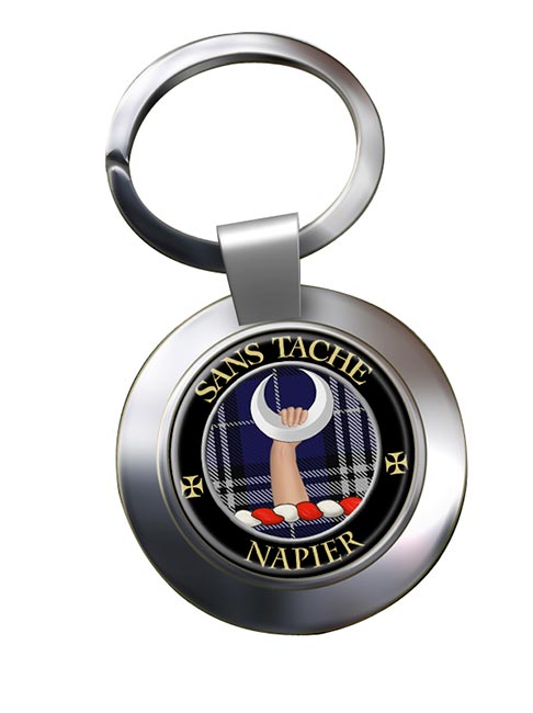 Napier Scottish Clan Chrome Key Ring