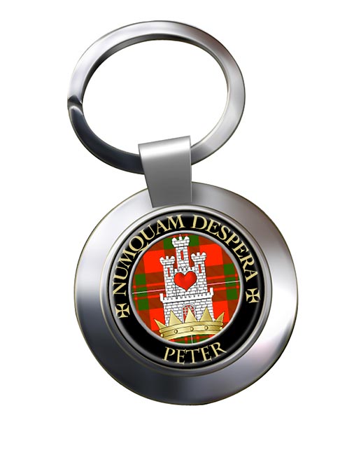 Peter Scottish Clan Chrome Key Ring