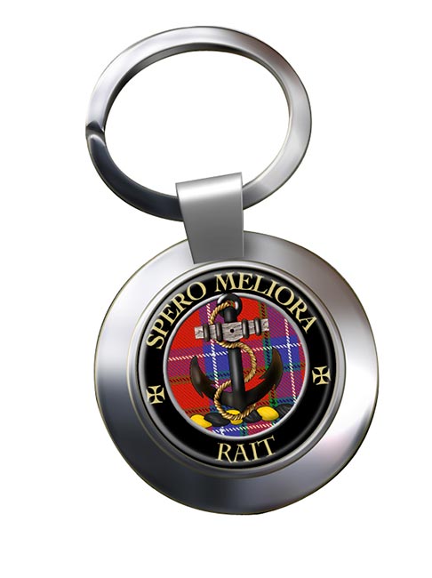 Rait Scottish Clan Chrome Key Ring