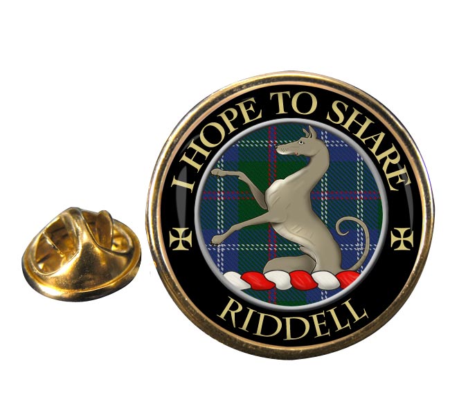 Riddell Scottish Clan Round Pin Badge