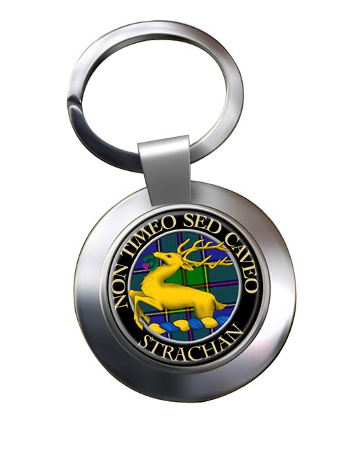 Strachan Scottish Clan Chrome Key Ring