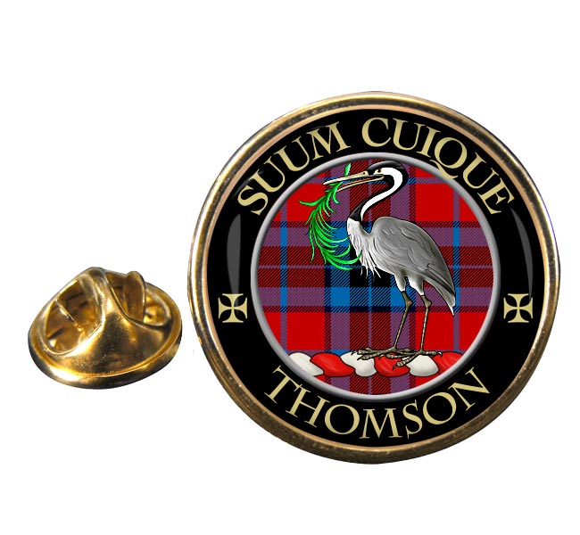 Thomson Scottish Clan Round Pin Badge