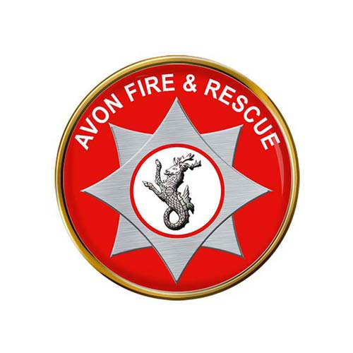 UK Gift Shop Avon Fire and Rescue Service Pin Badge