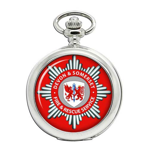 UK Gift Shop Devon and Somerset Fire and Rescue Service Pocket Watch