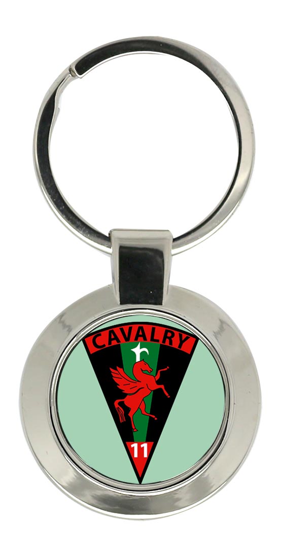 11th Cavalry Squadron (Ireland) Chrome Key Ring