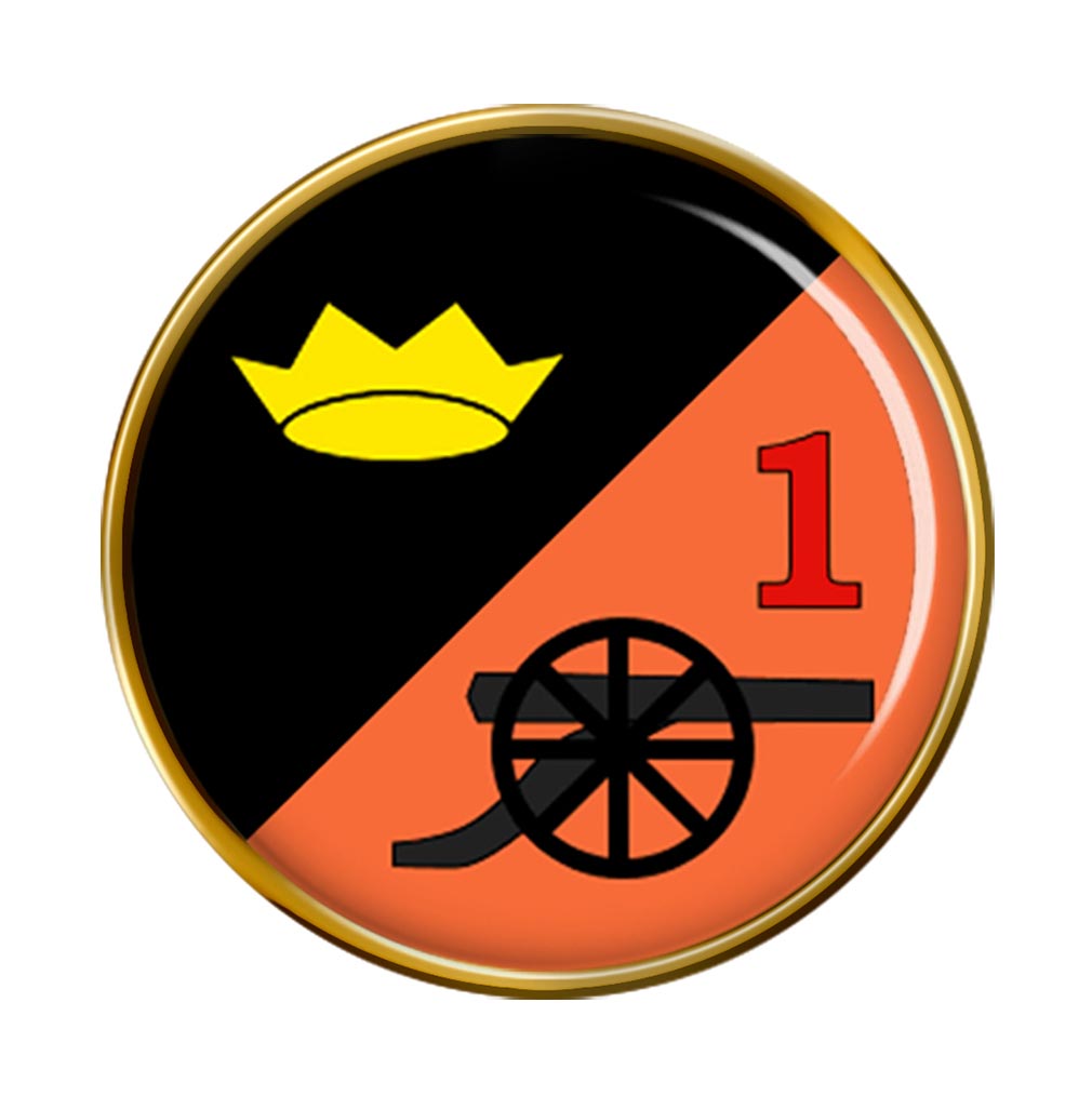 1 Field Artillery Regiment (Ireland) Round Pin Badge