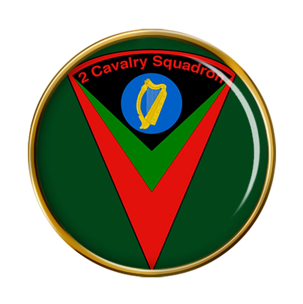 2nd Cavalry (Ireland) Round Pin Badge