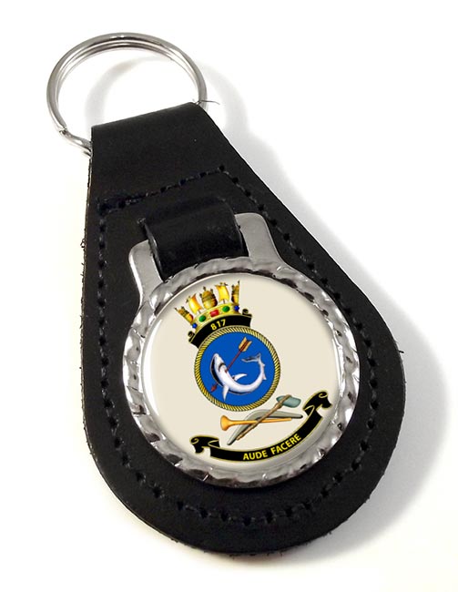 817 Squadron RAN Leather Key Fob