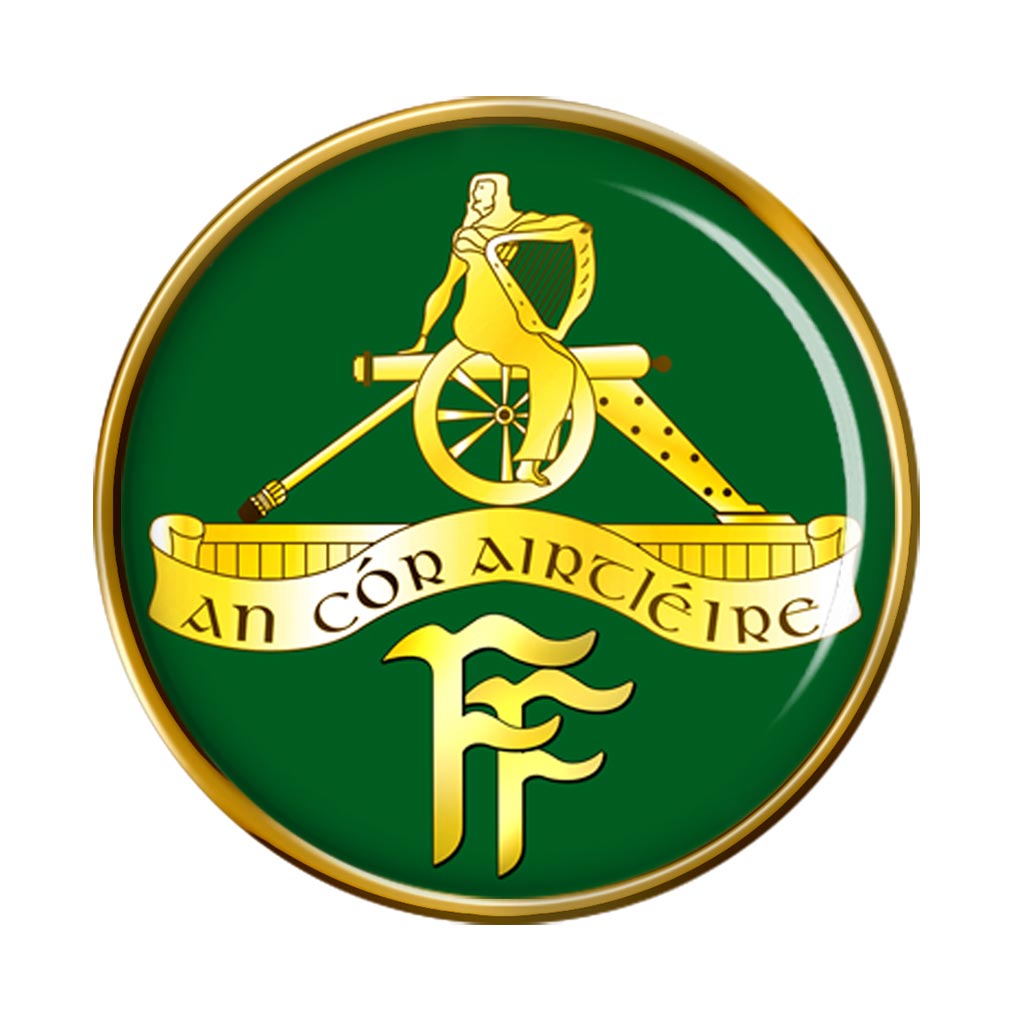 Artillery Corps (Ireland) Round Pin Badge