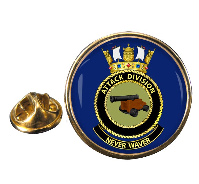 Attack Division R.A.N. Round Pin Badge