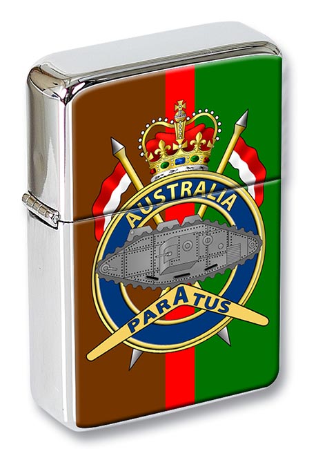 1st Armoured Regiment (Australian Army) Chrome Flip Top Lighter